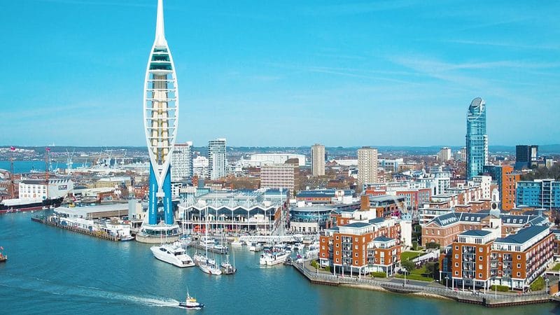 gunwharf-from-sea gunwharf from sea