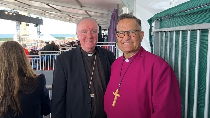 Bishop with Anglican Bishop