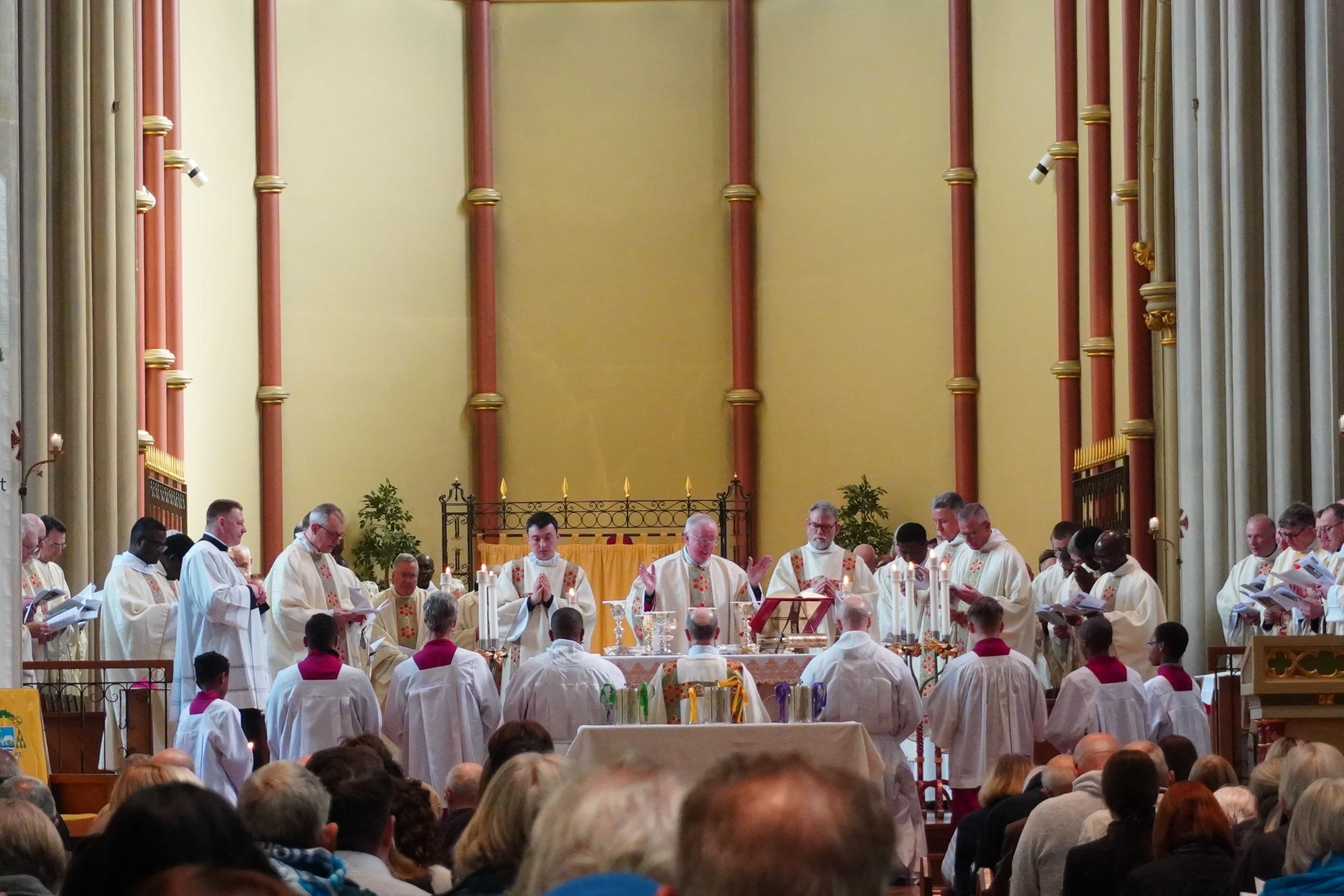 Altar at the Cathedral with multiple priests 2026